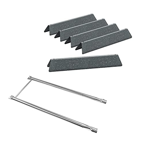 7535 Flavorizer Bars and 7507 Burner Tube for Weber 7535 7507, 21.5'' Flavorizer Bars and Burner Tube Kit for Weber Spirit 200 Series, Weber E-200, E-210, S-200, S-210, Genesis Silver A, Spirit 500