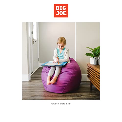 Big Joe Classic Bean Bag Chair, Black Smartmax, Durable Polyester Nylon Blend, 2 feet Teardrop