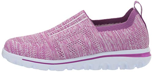 Propét Women's TravelActiv Stretch Shoe, Berry, 12 2E US