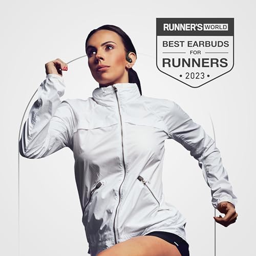 Runner 60 Wireless Running Earbuds, 80 Hour Long Battery Life Over the Ear Earbuds with EarHooks, Wrap Around Ear Buds Wireless Bluetooth Earbuds with Microphone, Earphones In Ear Headphones