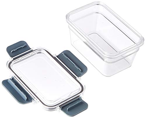 Amazon Basics Tritan Plastic Food Storage Containers - Tritan Plastic Locking, Air Tight, 11 Containers with Lids, 22 Pieces, Clear