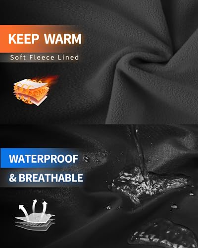 Outdoor Ventures Women's Softshell Jacket with Hood Fleece Lined Warm Lightweight Waterproof Insulated Windbreaker