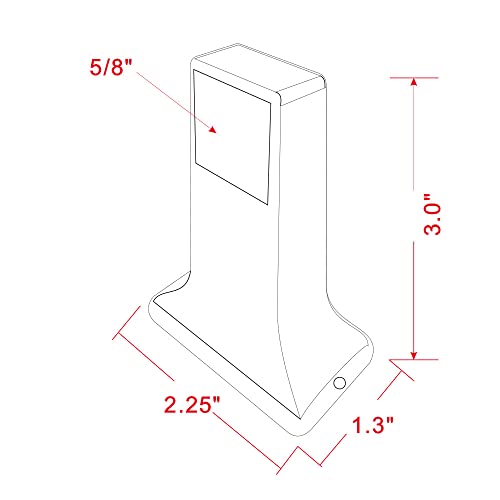 Design House 564260 Classic 5/8-inch Bar Arm Bracket with Hidden Screws for Bathroom Bedroom Closet or Kitchen, Polished Chrome