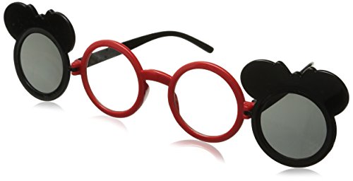 EHH - Kids Mouse Ear Round Flip Out Sunglasses (Black/Red Bows)