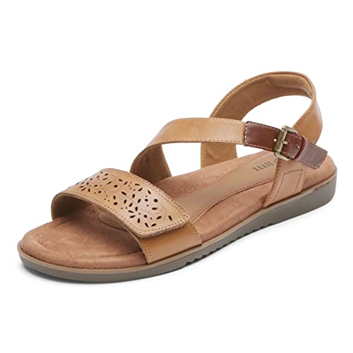 Cobb Hill Women's Zion 2 Piece Sandal, Vanilla Leather, 8.5