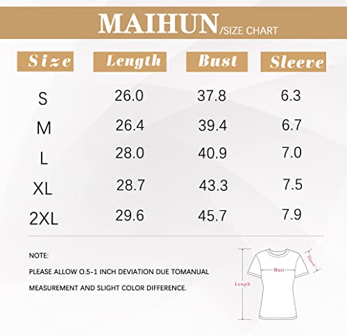 MAIHUN Blessed Grandma Shirt for Women Grandmother Heart Graphic Tees Grandma Gift T-Shirt Tops Green