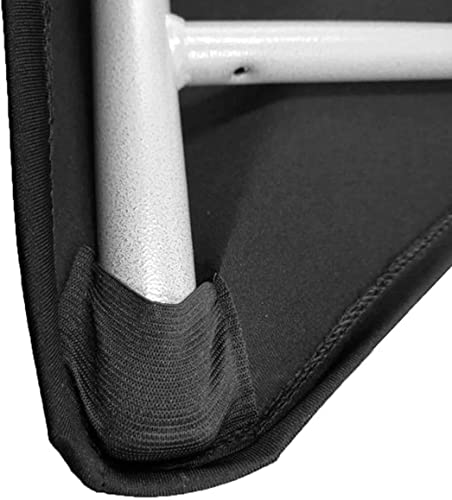 Gowinex 2 Pack 6FT White Spandex Tablecloth Stretch Fitted Table Cover for Rectangular Table Event, Wedding, Banquet and Parties