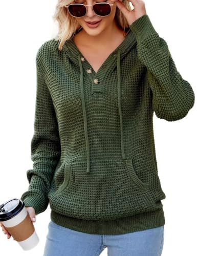 VIMPUNEC 2024 Fall Womens Halloween Hoodies Knit V Neck Sweaters Fashion Casual Pullover Tops L