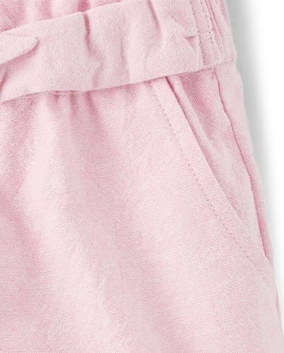 Gymboree,and Toddler Tie Front Linen Shorts,Simply White,12