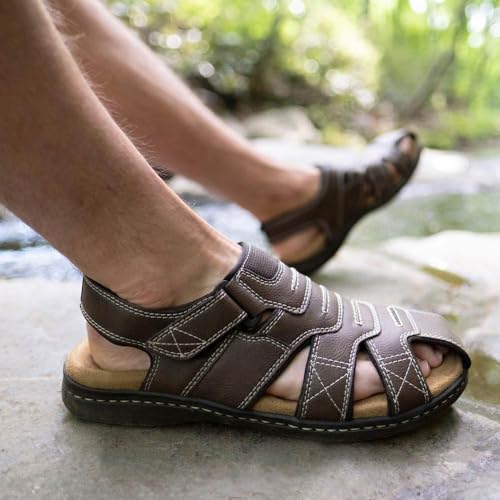 Dockers Mens Searose Outdoor Sport Fisherman Sandal Shoe Rust, 10