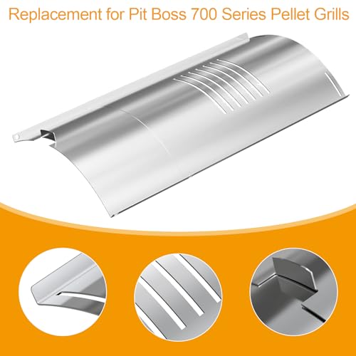 Slide Cover and Bottom Grease Collection Kit Replacement Parts for Pit Boss 700 Series Pellet Grills, Pit Boss Flame Broiler Kit