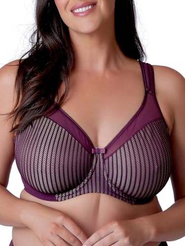 Berlei Women's Beauty Stripe Smoothing Bra, Red (Fig)