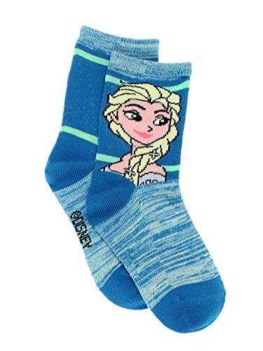 Disney Frozen Girls Toddler Multi Pack Socks Set (X-Small (2-4T), Purple/Multi Crew)