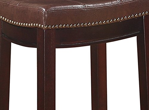 Linon Home Décor Kingston, 32" x 18.75" x 13.25", Model Number: 55816BRNPU-01-KD-U