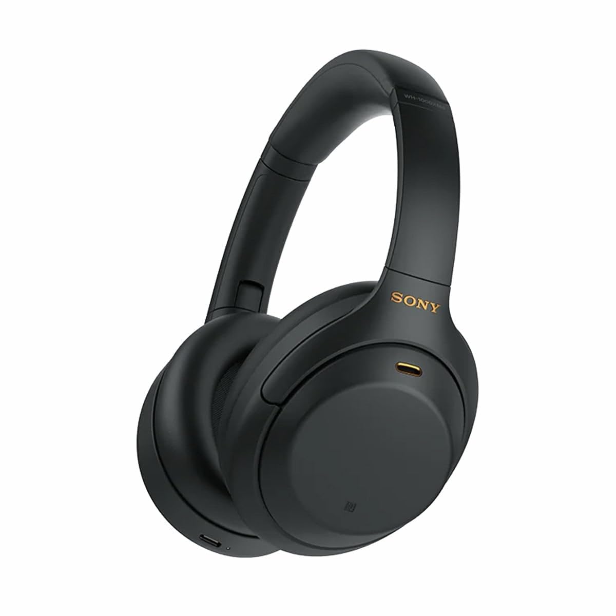 Sony WH-1000XM4 Wireless Noise Canceling Overhead Headphones with Mic for Phone-Call, Voice Control, Black, with USB Wall Adapter and Microfiber Cleaning Cloth - Bundle