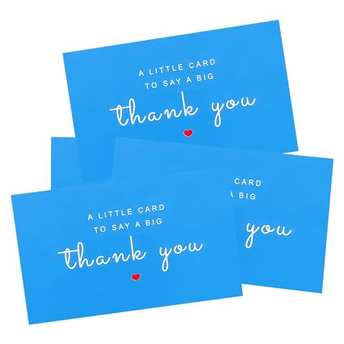 RXBC2011 Little Thank You Cards Big Thank you Notes for All Occasions 3.5 x 2 Inch Pack of 100 HOTPINK