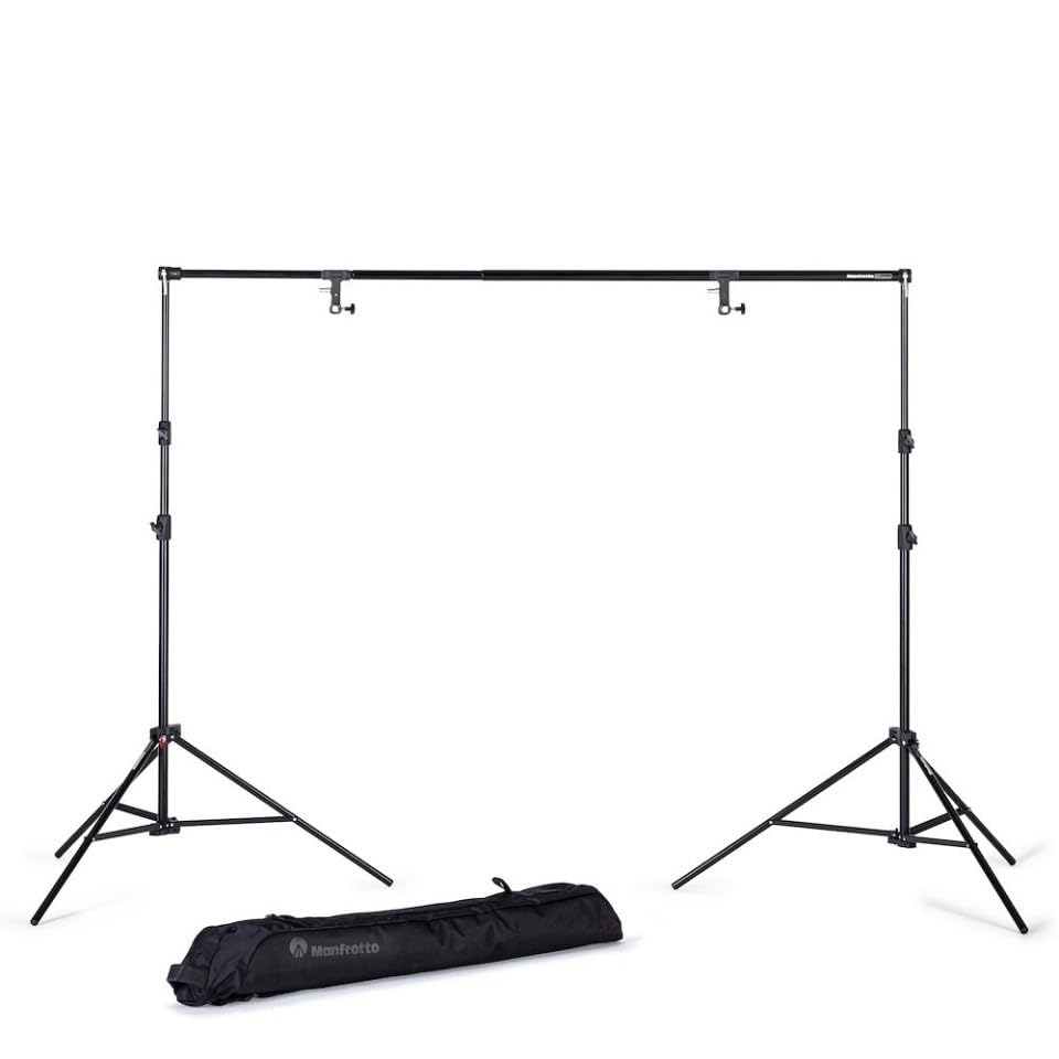 Manfrotto 1314B Background Support Set with Bag and Spring,Black