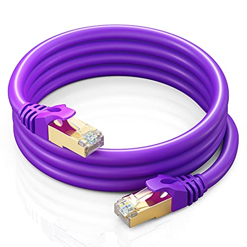 Cat 7 Ethernet Cable 300 ft - Internet & Network LAN Patch Cable, RJ45 Connectors - 300ft / Black - Perfect for Gaming, Streaming, and More