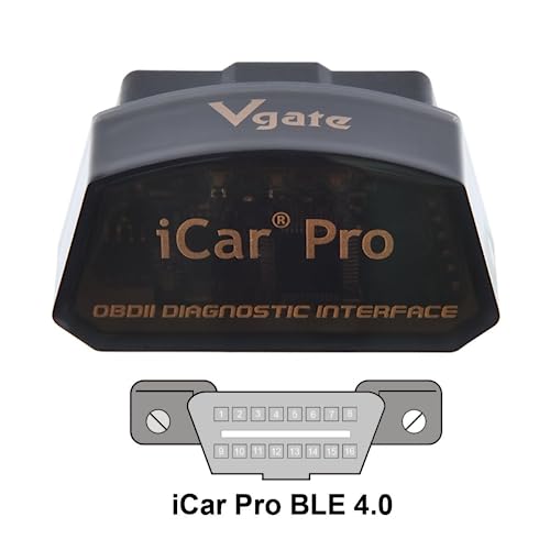 Vgate iCar Pro Bluetooth 4.0 (BLE) OBD2 Fault Code Reader OBDII Code Scanner Car Check Engine Light for iOS/Android