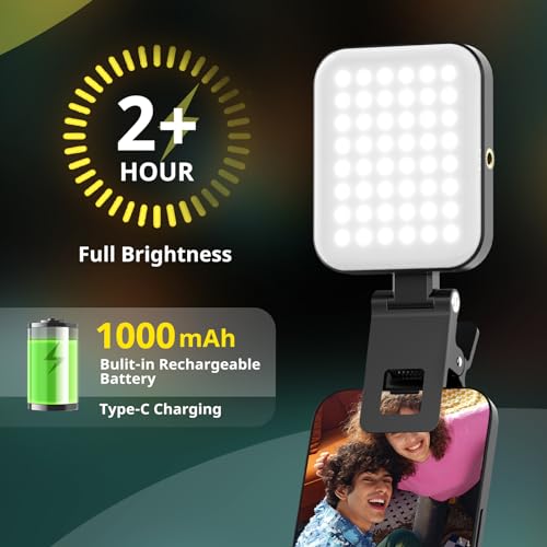 Sensyne Magnetic Selfie Light, LED Fill Light Compatible with Magsafe, iPhone, Android, iPad, Laptop, for Selfies/Photography/TikTok/Zoom Calls/Video Conference