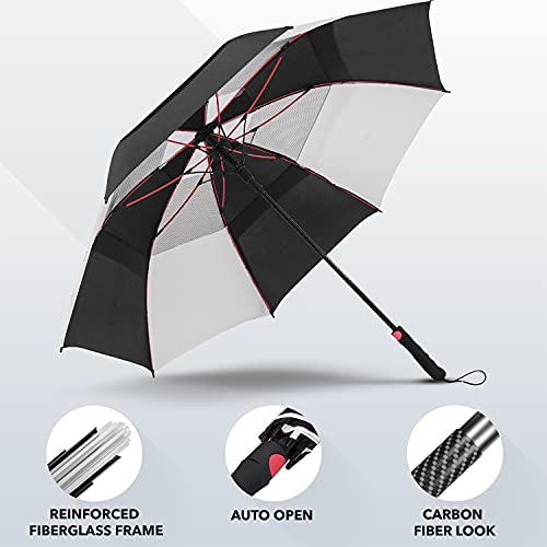 Repel Umbrella Windproof Travel Umbrellas for Rain - Easy Auto Open Close, Durable & Compact Umbrella, Strong Fiberglass Frame, Waterproof Canopy - Backpack, Purse, Portable Umbrella for Travel
