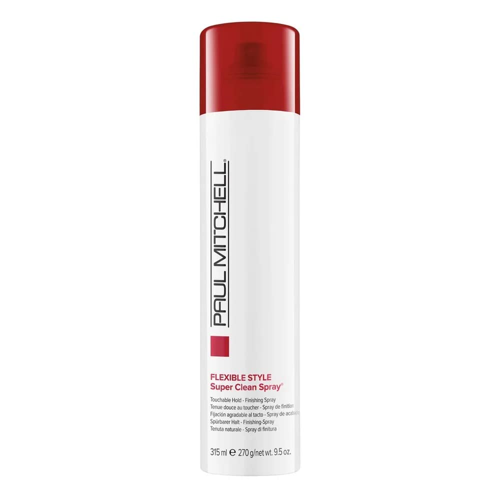 Paul Mitchell Super Clean Spray, Flexible Hold, Touchable Finish, For All Hair Types, 9.5 Ounce