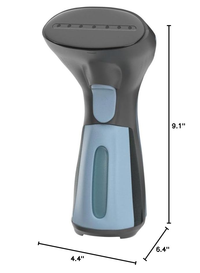 iSteam Steamer for Clothes [New Technology] Powerful Dry Steam. Multi-Task: Fabric Wrinkle Remover- Clean- Refresh. Handheld Clothing Accessory. for All Kind of Garments. Home/Travel (Blue)