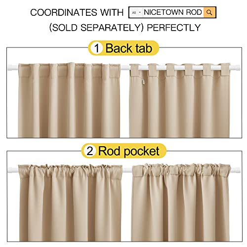 NICETOWN 50% Light Blocking Vertical Blinds for Sling Door, Window Curtains, Privacy 50% Blackout Curtains for Patio, Extra Wide Drapes (White, W70 inches x L108 inches, 1 Panel)