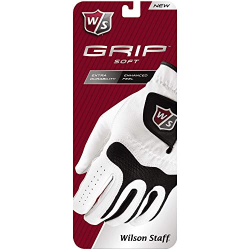 WILSON Sporting Goods Staff Grip Soft Glove, Men's Right Hand, Cadet Large, White (WGJA00580L)