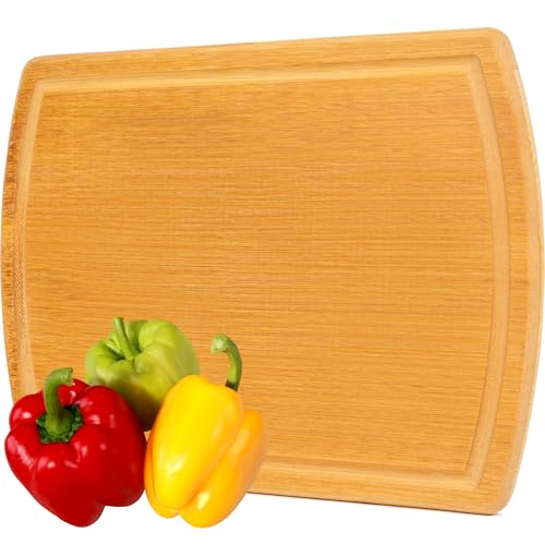 Greener Chef Safest No Glue Small Bamboo Cutting Board 12 Inch – Lifetime Replacements, Family-Friendly Organic Wood Cutting Boards for Kitchen - Wood Cutting Board and Chopping Board