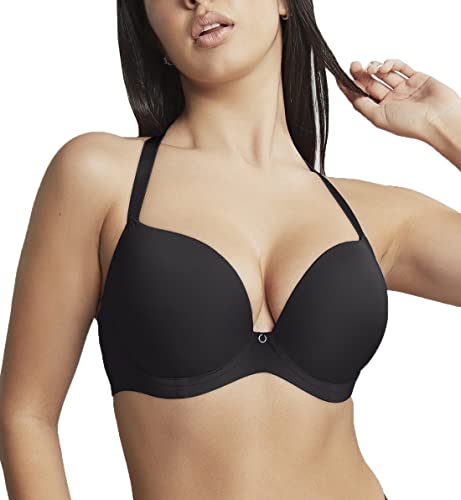 Cleo Women's Faith Molded Plunge Bra, Latte, 28FF