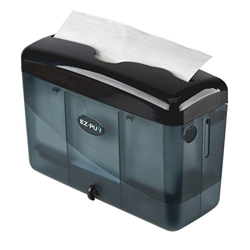 EZbrnd Countertop SLIMFOLD Hand Towel Dispenser for Kitchen/Bathroom/Office/RV/Airbnb, Guest Towel Holder, Pearl Black