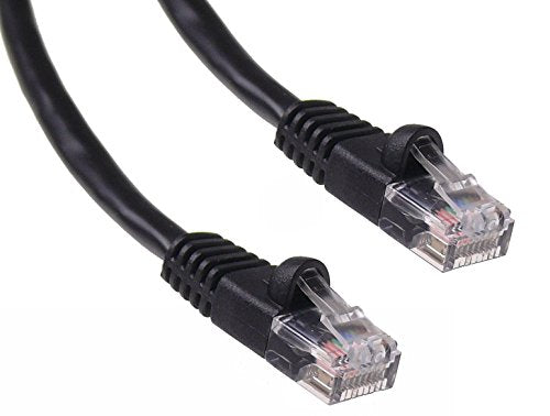 NTW 1' Cat6 Snagless Unshielded (UTP) RJ45 Ethernet Network Patch Cable - Black - 345-U6-001BK