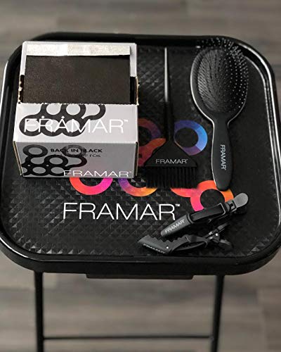 Framar Back in Black Pop Up Hair Foil, Aluminum Foil Sheets, Hair Foils for Highlighting - 500 Foil Sheets