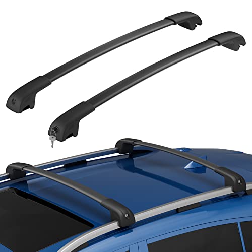 HmmtyRack Lockable Car Roof Rack Cross Bars Compatible with Subaru Forester 2014-2025, Aluminum Cross Bar for Rooftop Cargo Carrier Luggage Kayak Canoe Bike Snowboard