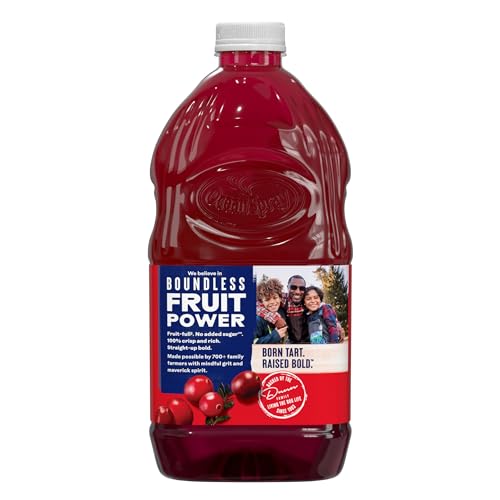 Ocean Spray® 100% Juice Cranberry Juice Blend, 64 Fl Oz Bottle (Pack of 1)