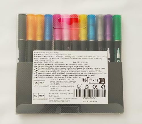 Shimmer Markers Outline Double Line: 12 Colors Metallic Glitter Pens Set Sparkle Kid Age 4 8 10 14 Year Old Gift Present Doodle Drawing Supplies Art Craft Tween Teen Girl Christmas Stocking Stuffers