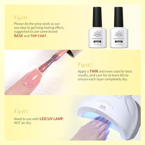 Born Pretty Jelly Gel Nail Polish Ice Jelly Neon Halloween Gel Polish Crystal Transparent Gel Polish Set Yellow Green Blue Purple Hot Pink Nail Art Varnish Manicure 6PCS Halloween's Collection Gift