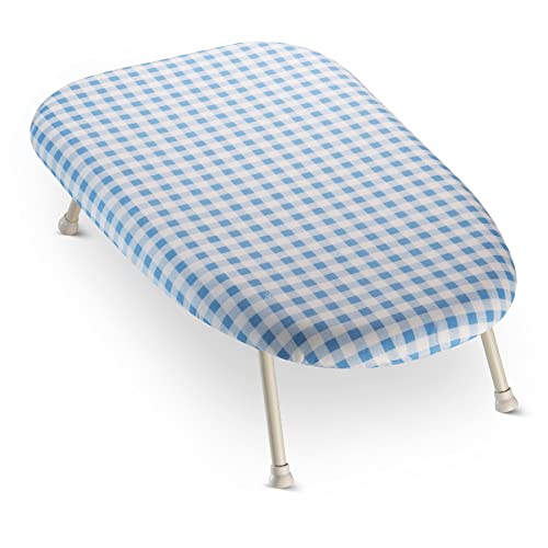 Bartnelli Tabletop Ironing Board Size 24x14 with Reinforced Steel Legs for Extra Stability, and Extra Layer Cover Padding for Smooth and Easy Ironing, Intelligent Locking System to Easily Fold Away