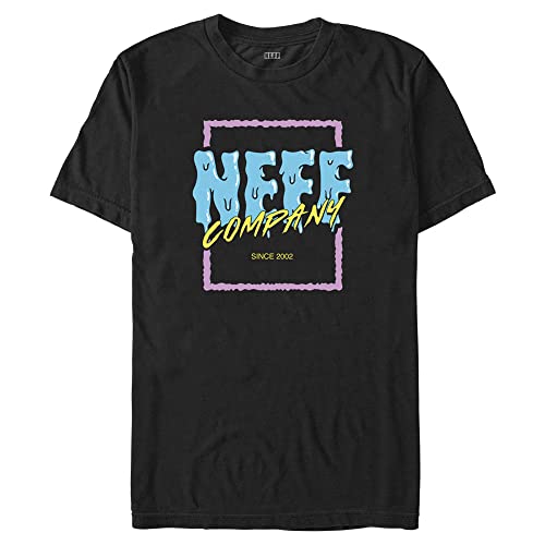 NEFF Squared & Melty Young Men's Short Sleeve Tee Shirt, Black, Small