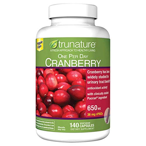 trunature Cranberry 650 mg, 140 Vegetarian Capsules (2 Pack)