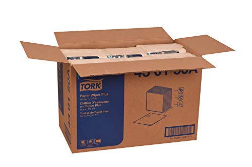 Tork Paper Wiper Plus White Self Dispensing, 1/4 Fold, 430150A