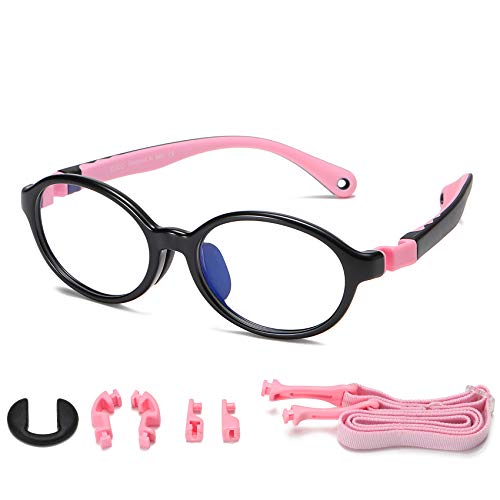 DUCO Blue Light Blocking Glasses for Kids Boys Girls Gaming Computer Glasses for Kids Age 5-10 K026