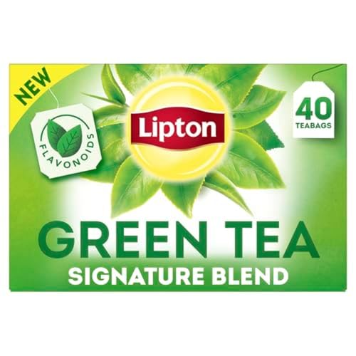 Lipton Signature Blend Green Tea Bags, Unsweetened Teabags for Hot Tea or Iced Tea with Caffeine and Flavonoids, 240 Total Tea Bags (40ct - Pack of 6)