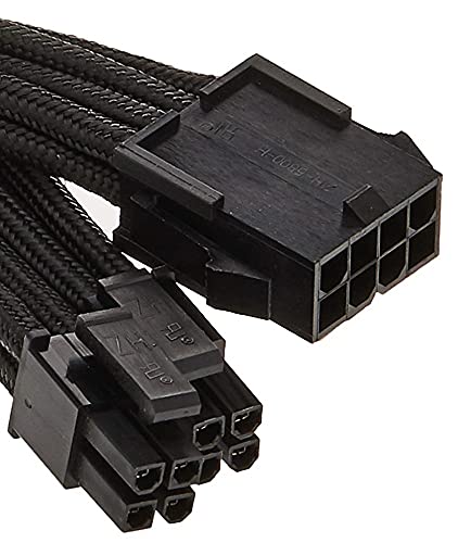 SilverStone PP07-MBW Sleeved Extension Power Supply Cable with 1 x Motherboard 24-Pin Connector, SST-PP07-MBW