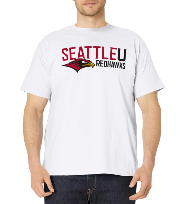 Seattle Redhawks Icon White Officially Licensed T-Shirt