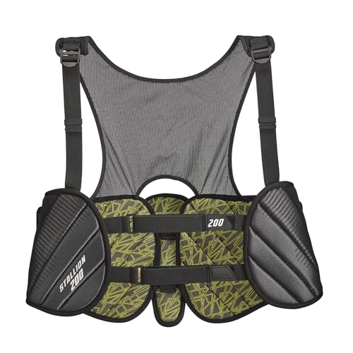 STX Stallion 200 Lacrosse Rib Pad, Black/Grey, Extra Small