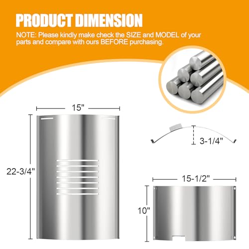 Slide Cover and Bottom Grease Collection Kit Replacement Parts for Pit Boss 700 Series Pellet Grills, Pit Boss Flame Broiler Kit