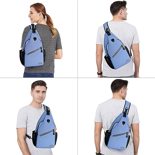 MOSISO Sling Backpack, Multipurpose Crossbody Shoulder Bag Travel Hiking Daypack, Royal Blue, Medium