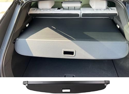 Okutech Black Retractable Cargo Cover Compatible with Cadillac Lyriq 2023 2024 2025, Rear Cargo Privacy Screen Car Trunk Luggage Cargo Security Shade Shield (Directly Fit in Carbon Fiber Style)